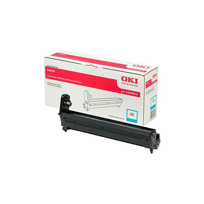 OKI C8600/C8800 Cyan Tambor de Imagen Original - 43449015 (Drum)