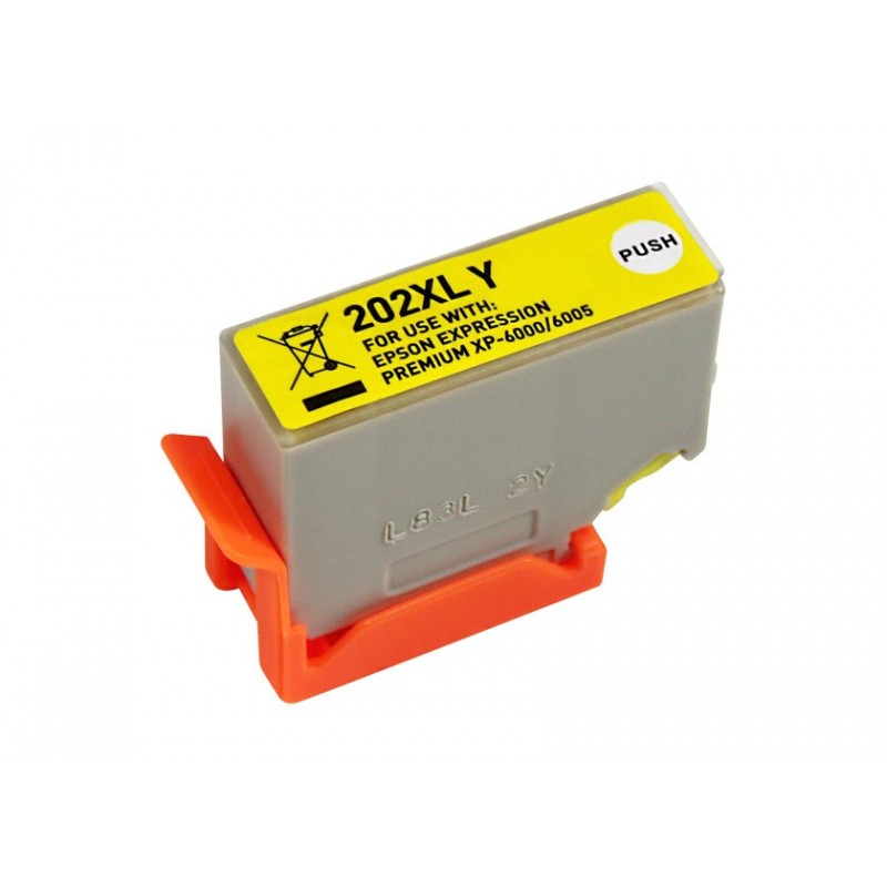 Epson 202XL Amarillo Cartucho de Tinta Generico - Reemplaza C13T02H44010/C13T02F44010