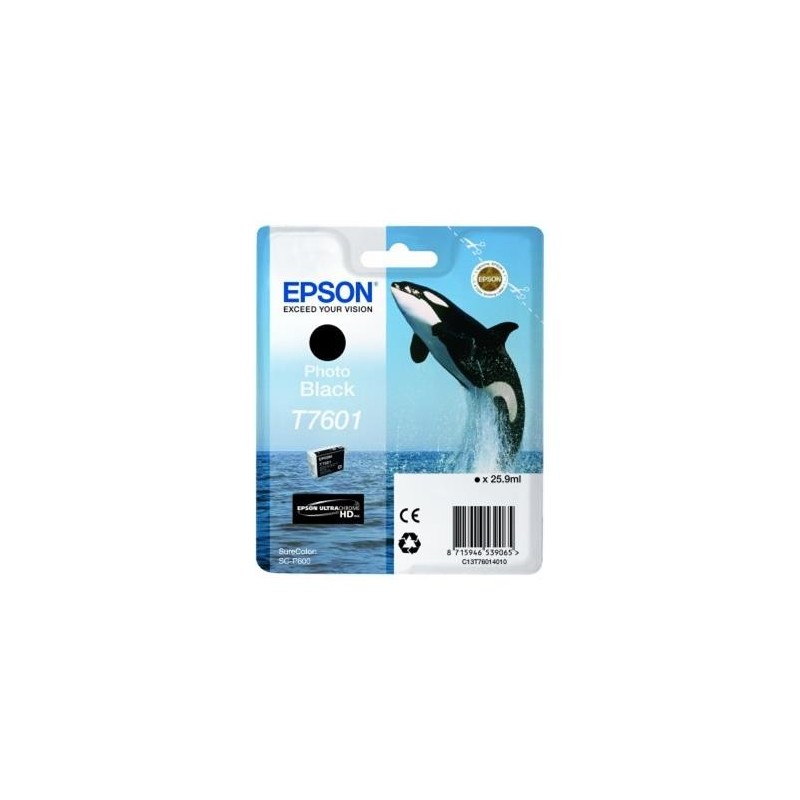 Epson T7601 Negro Photo Cartucho de Tinta Original - C13T76014010