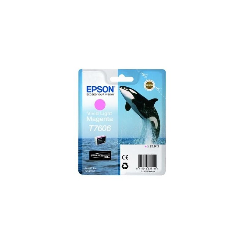 Epson T7606 Magenta Light Cartucho de Tinta Original - C13T76064010