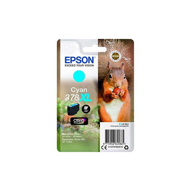 Epson 378XL Cyan Cartucho de Tinta Original - C13T37924010