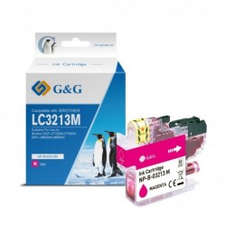 G&G Brother LC3213/LC3211 Magenta Cartucho de Tinta Generico - Reemplaza LC3213M/LC3211M