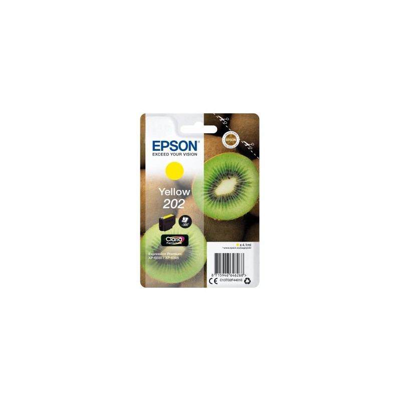 Epson 202 Amarillo Cartucho de Tinta Original - C13T02F44010