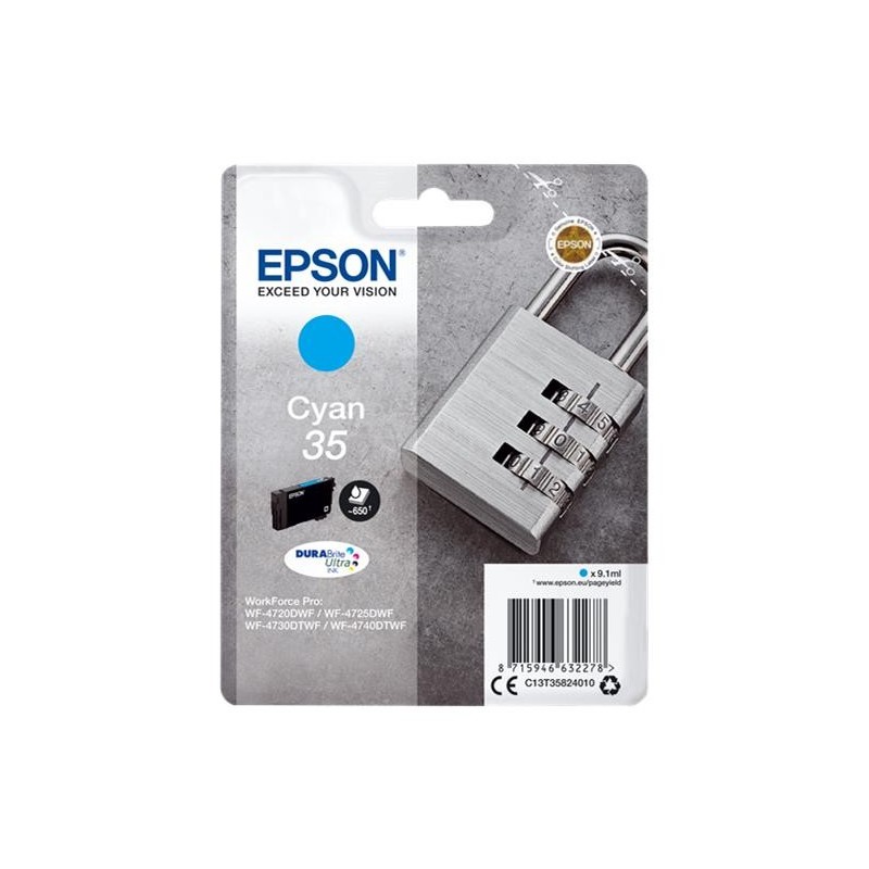 Epson T3582 (35) Cyan Cartucho de Tinta Original - C13T35824010