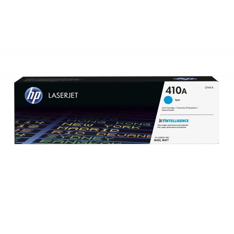 HP CF411A Cyan Cartucho de Toner Original - 410A