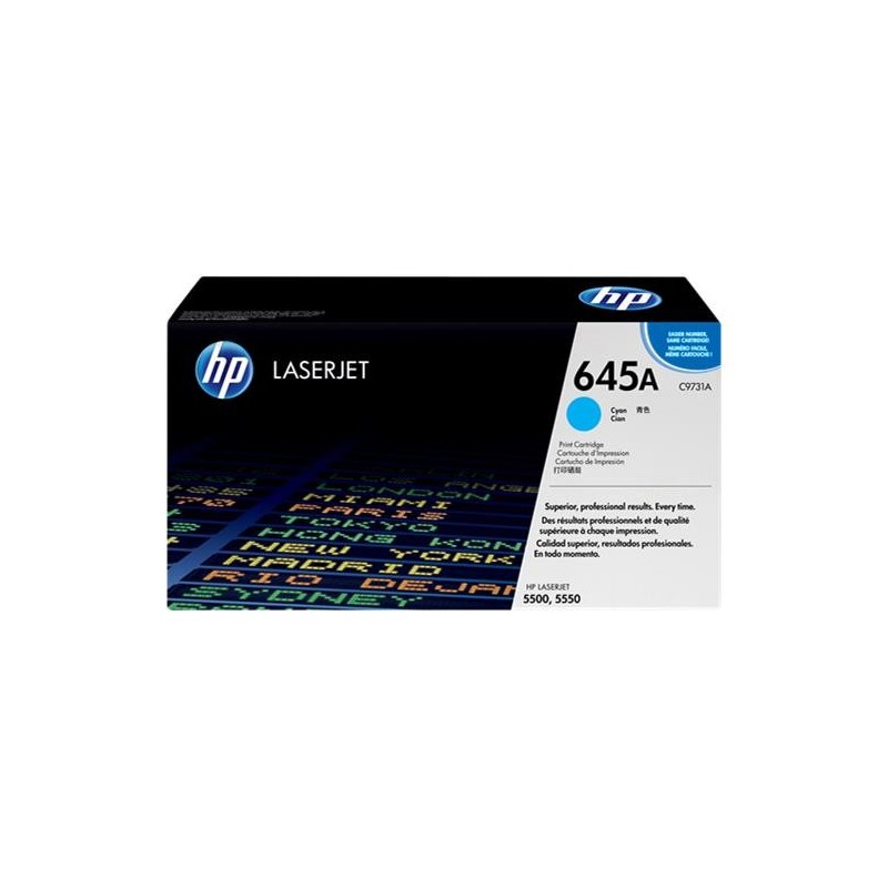 HP C9731A Cyan Cartucho de Toner Original - 645A