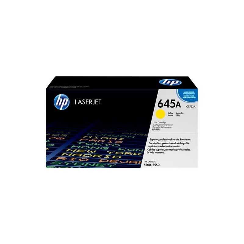 HP C9732A Amarillo Cartucho de Toner Original - 645A