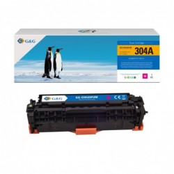 G&G HP CC533A/CE413A/CF383A Magenta Cartucho de Toner Generico - Reemplaza 304A/305A/312A