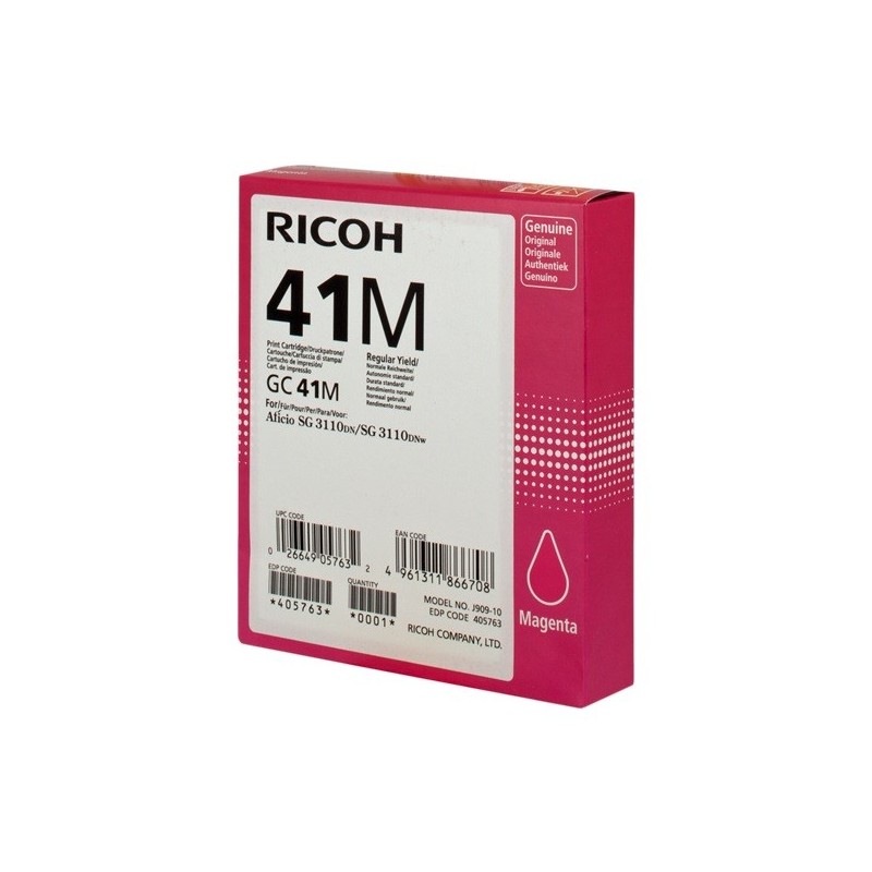 Ricoh GC41 Magenta Cartucho de Gel Original - 405763