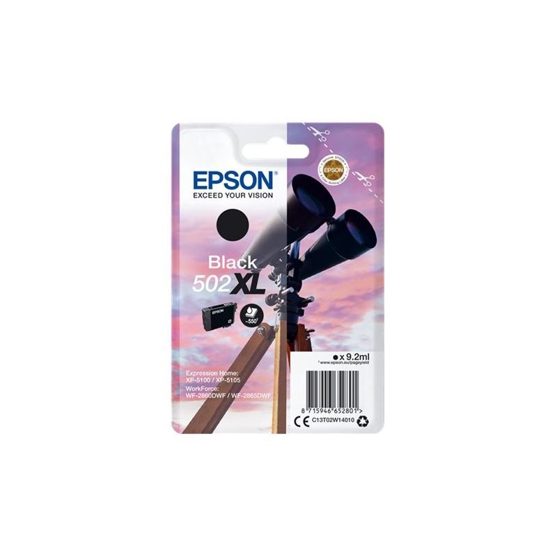 Epson 502XL Negro Cartucho de Tinta Original - C13T02W14010