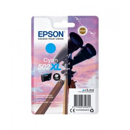 Epson 502XL Cyan Cartucho de Tinta Original - C13T02W24010