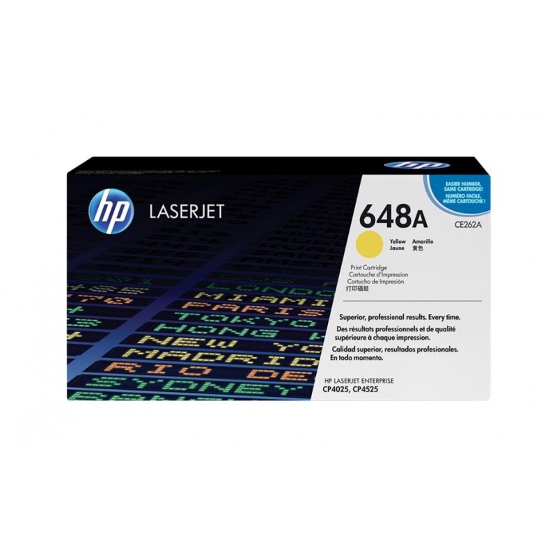 HP CE262A Amarillo Cartucho de Toner Original - 648A