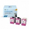 G&G HP 302XL Color Pack de 3 Cartuchos de Tinta Remanufacturados - Eco Saver - Muestra Nivel de Tinta - Reemplaza F6U67AE/F6U65A