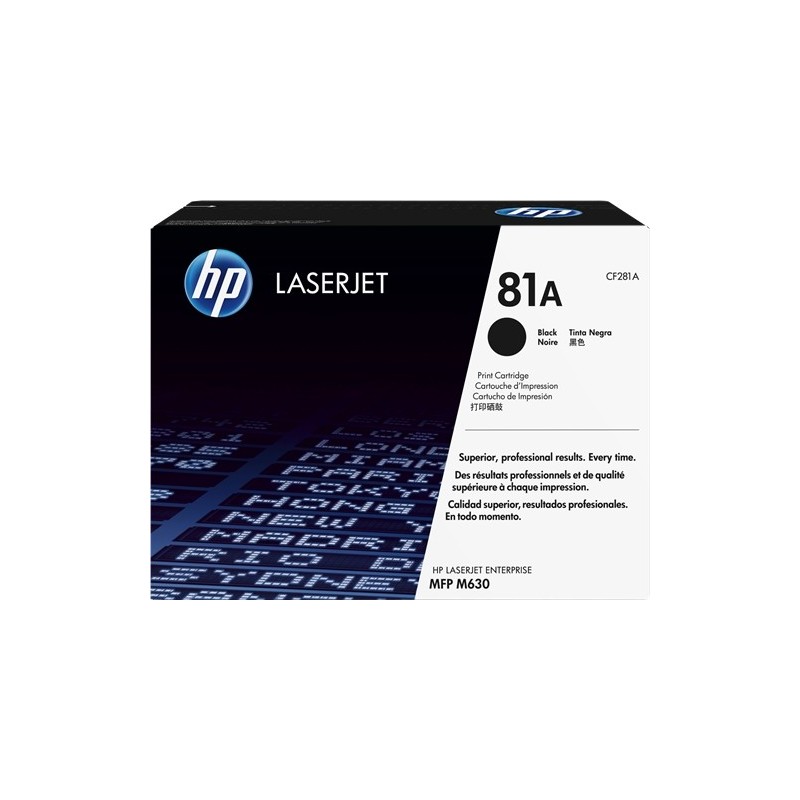 HP CF281A Negro Cartucho de Toner Original - 81A