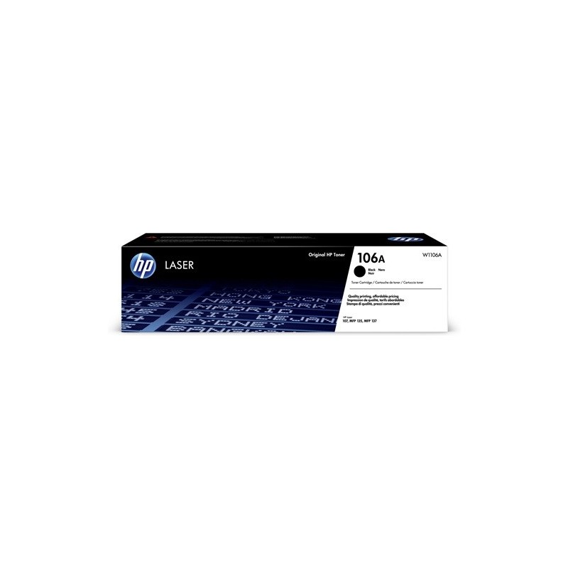 HP W1106A Negro Cartucho de Toner Original - 106A