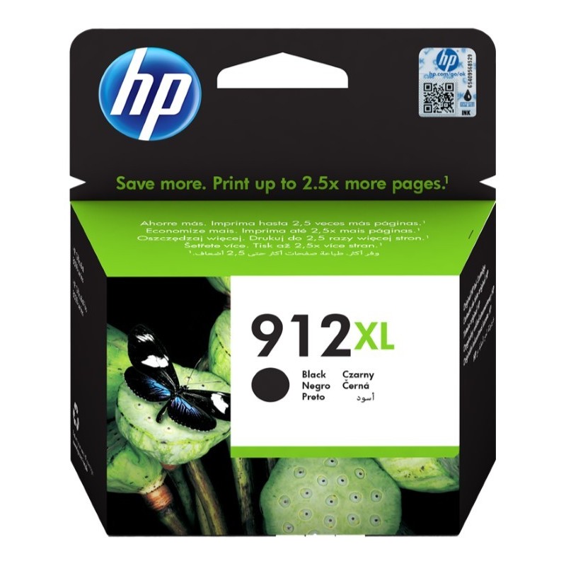 HP 912XL Negro Cartucho de Tinta Original - 3YL84AE