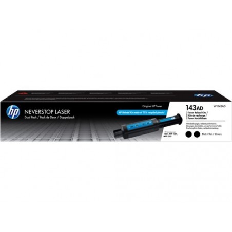 HP W1143A Negro Pack de 2 Kits de Recarga de Toner Originales - 143A