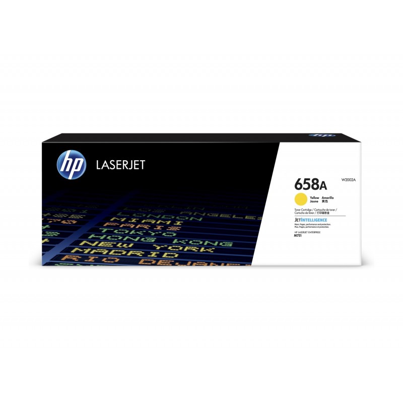 HP W2002A Amarillo Cartucho de Toner Original - 658A