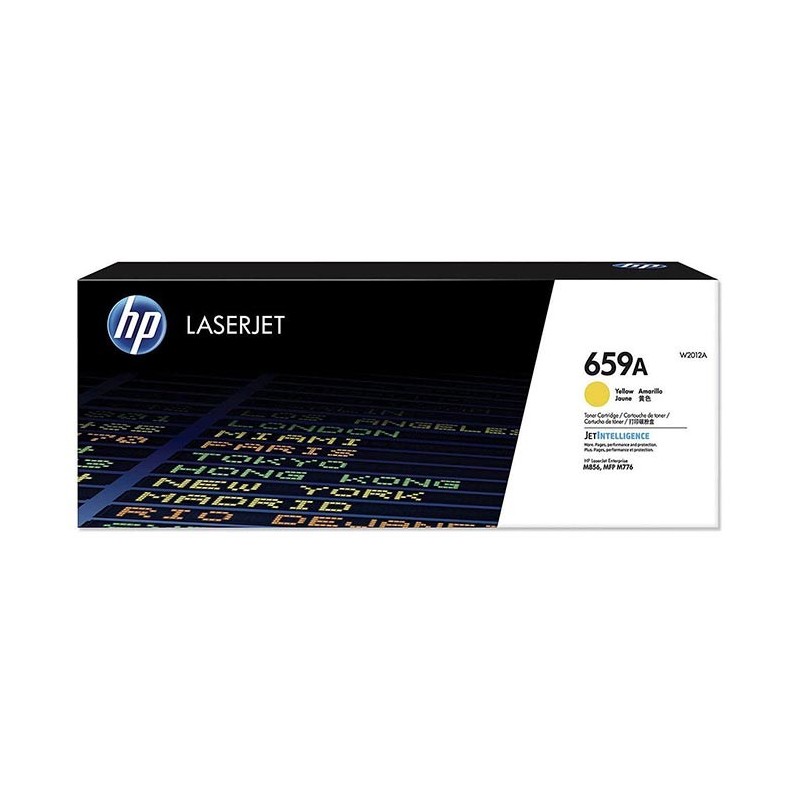 HP W2012A Amarillo Cartucho de Toner Original - 659A