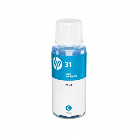 HP 31 Cyan Botella de Tinta Original - 1VU26AE