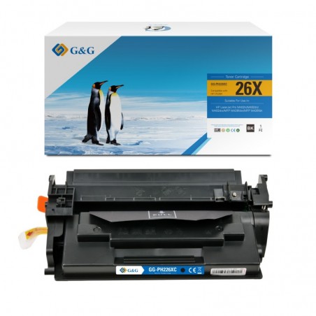 G&G HP CF226X Negro Cartucho de Toner Generico - Reemplaza 26X