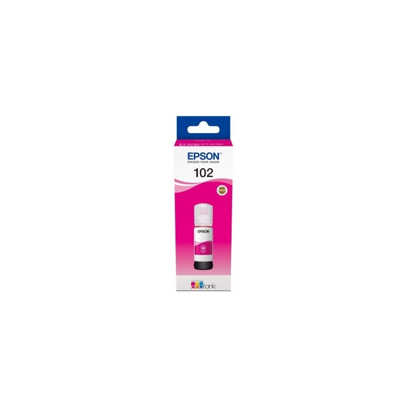 Epson 102 Magenta Botella de Tinta Original - C13T03R340