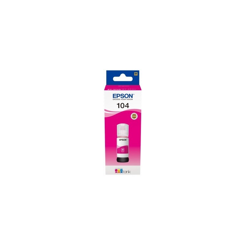 Epson 104 Magenta Botella de Tinta Original - C13T00P340