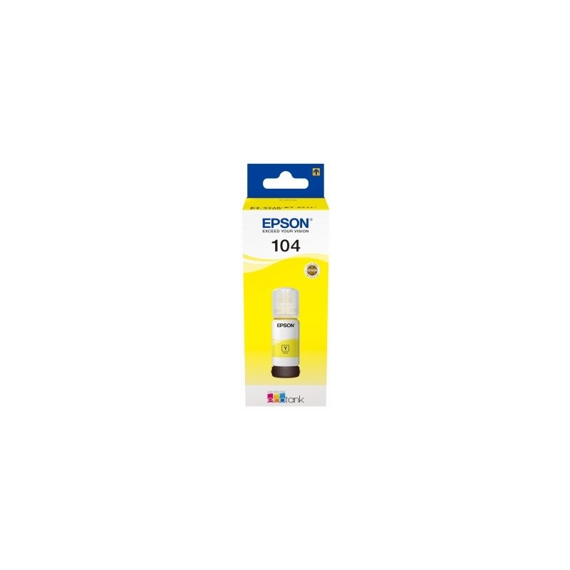 Epson 104 Amarillo Botella de Tinta Original - C13T00P440