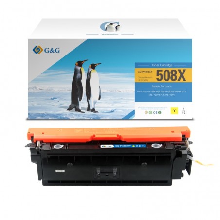 G&G HP CF362X Amarillo Cartucho de Toner Generico - Reemplaza 508X