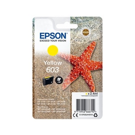 Epson 603 Amarillo Cartucho de Tinta Original - C13T03U44010