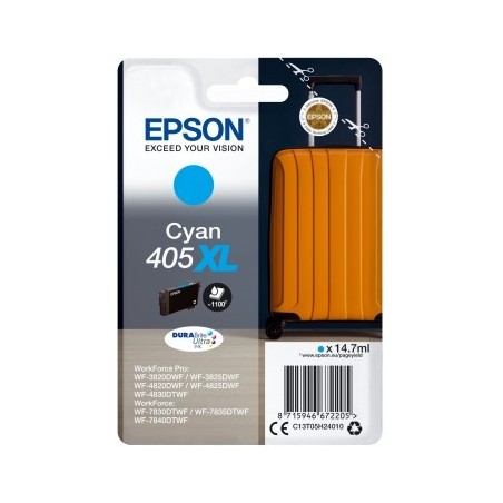 Epson 405XL Cyan Cartucho de Tinta Original - C13T05H24010