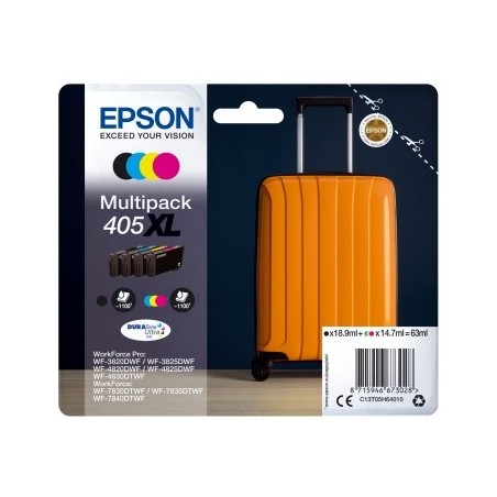 Epson 405XL Pack de 4 Cartuchos de Tinta Originales - C13T05H64010