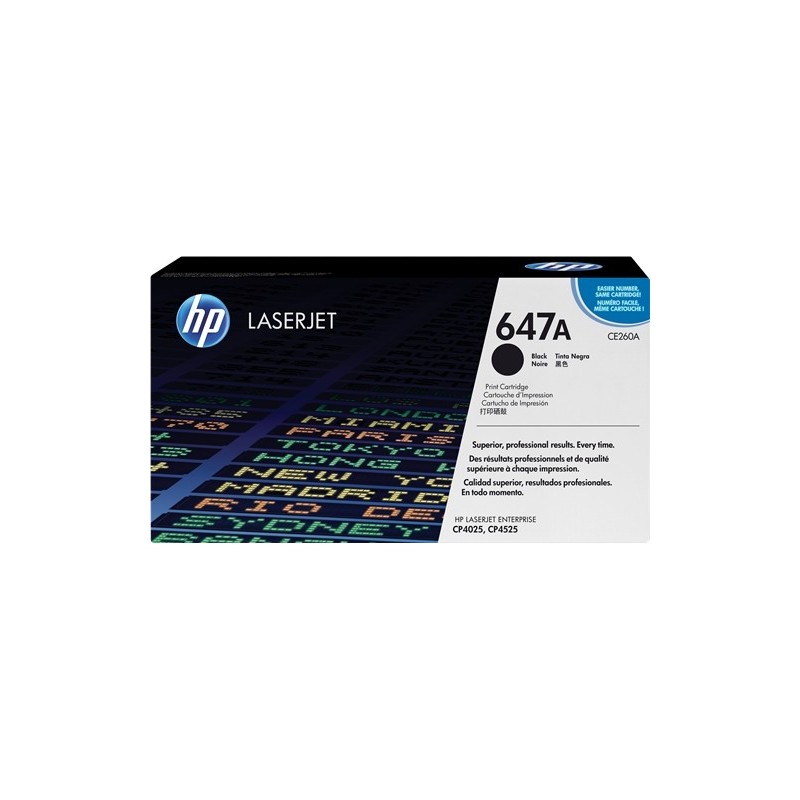 HP CE260A Negro Cartucho de Toner Original - 647A