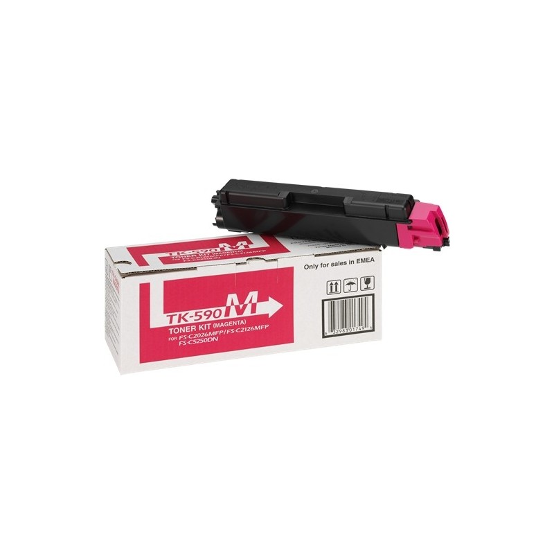 Kyocera TK590 Magenta Cartucho de Toner Original - 1T02KVBNL0/TK590M