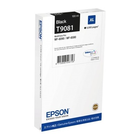 Epson T9081 Negro Cartucho de Tinta Original - C13T908140