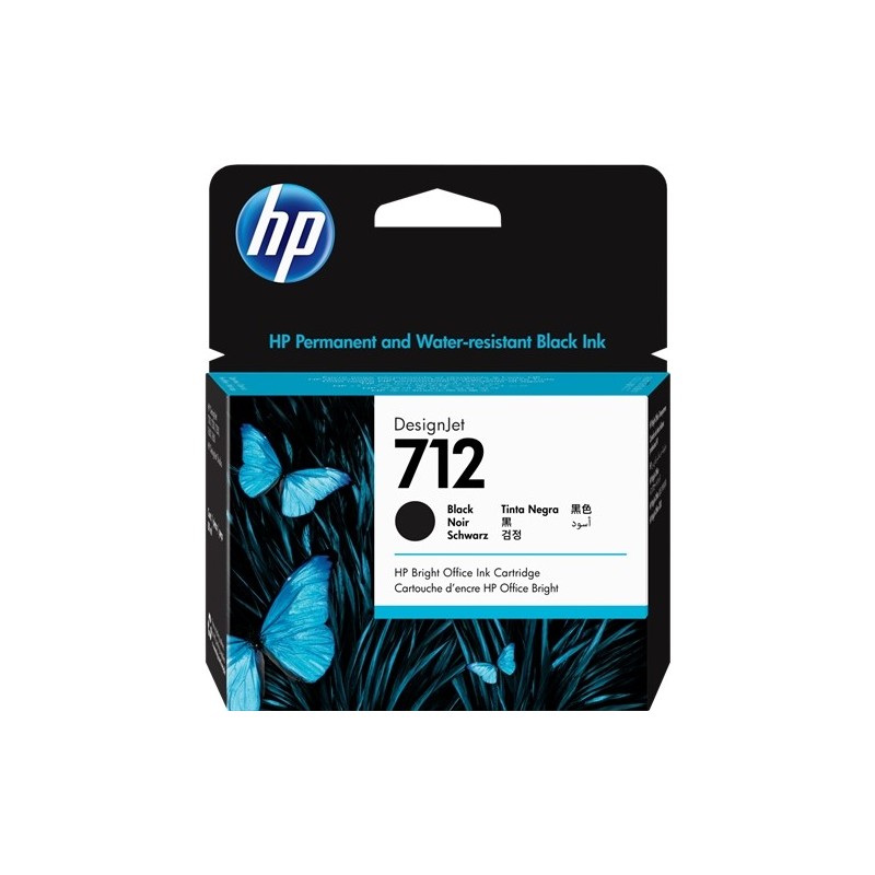 HP 712XL Negro Cartucho de Tinta Original - 3ED71A