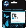 HP 712 Cyan Cartucho de Tinta Original - 3ED67A