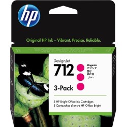 HP 712 Magenta Pack de 3...