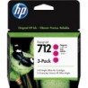 HP 712 Magenta Pack de 3 Cartuchos de Tinta Originales - 3ED78A