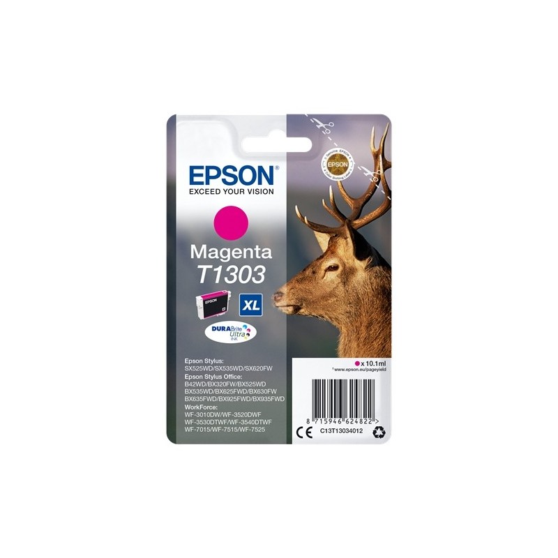 Epson T1303 Magenta Cartucho de Tinta Original - C13T13034012