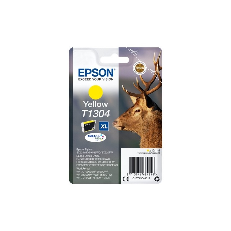 Epson T1304 Amarillo Cartucho de Tinta Original - C13T13044012