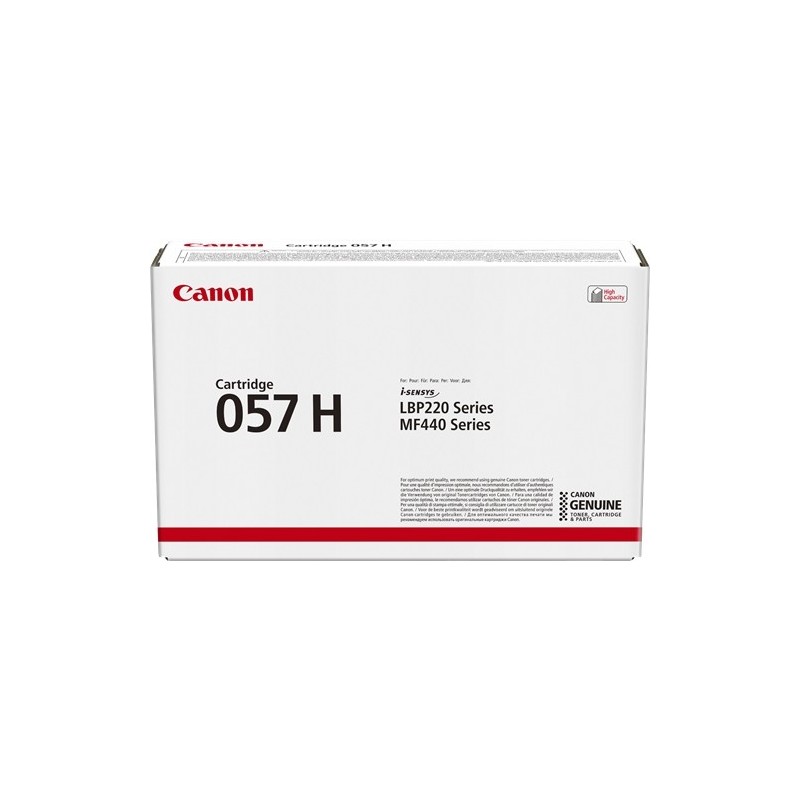 Canon 057H Negro Cartucho de Toner Original - 3010C002