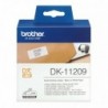 Brother DK11209 - Etiquetas Originales Precortadas de Direccion Pequeñas - 29x62 mm - 800 Unidades - Texto negro sobre fondo bla