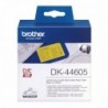 Brother DK44605 - Etiquetas Removibles Originales de Tamaño personalizado - Ancho 62mm x 30,48 metros - Texto negro sobre fondo