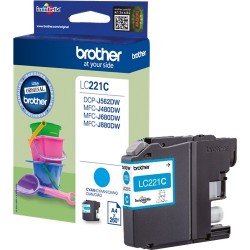 Brother LC221 Cyan Cartucho...