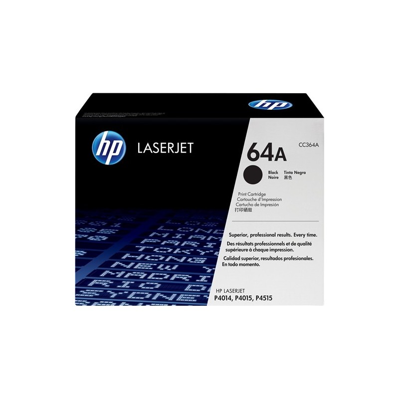 HP CC364A Negro Cartucho de Toner Original - 64A