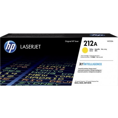 HP W2122A Amarillo Cartucho de Toner Original - 212A