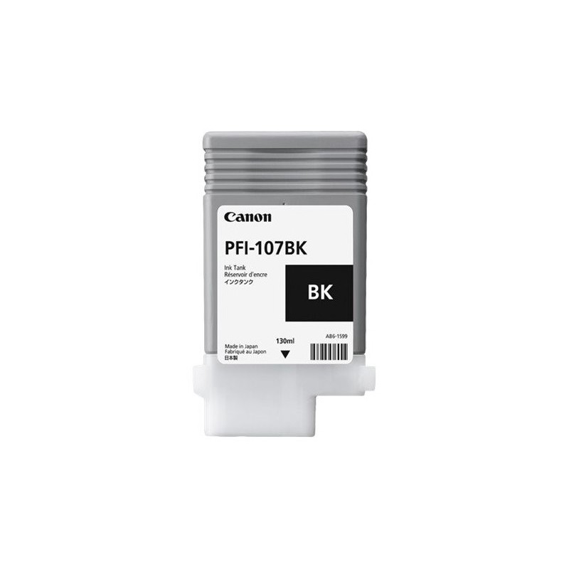 Canon PFI107 Negro Cartucho de Tinta Original - PFI107BK/6705B001