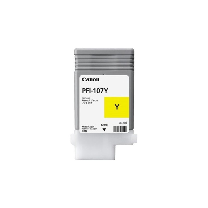 Canon PFI107 Amarillo Cartucho de Tinta Original - PFI107Y/6708B001