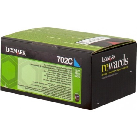 Lexmark CS310/CS410/CS510 Cyan Cartucho de Toner Original - 70C20C0/702C